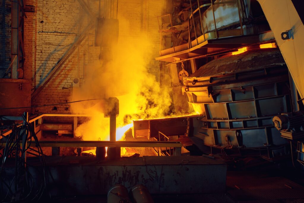 Steel factory, metallurgical or metalworking mill