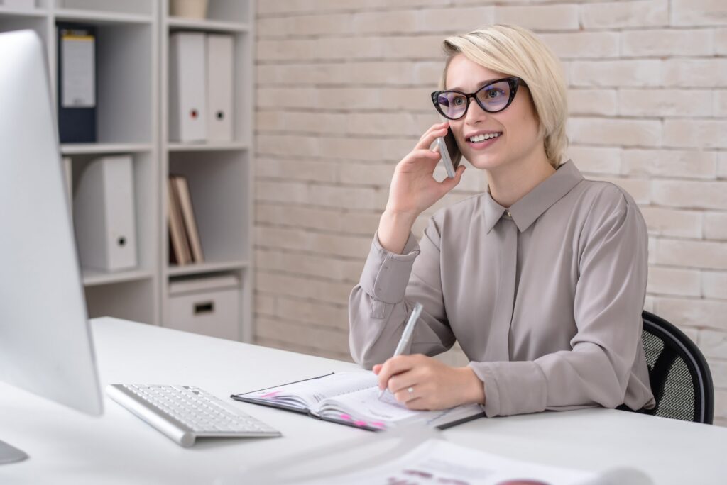 Marketing Director Talking by Phone